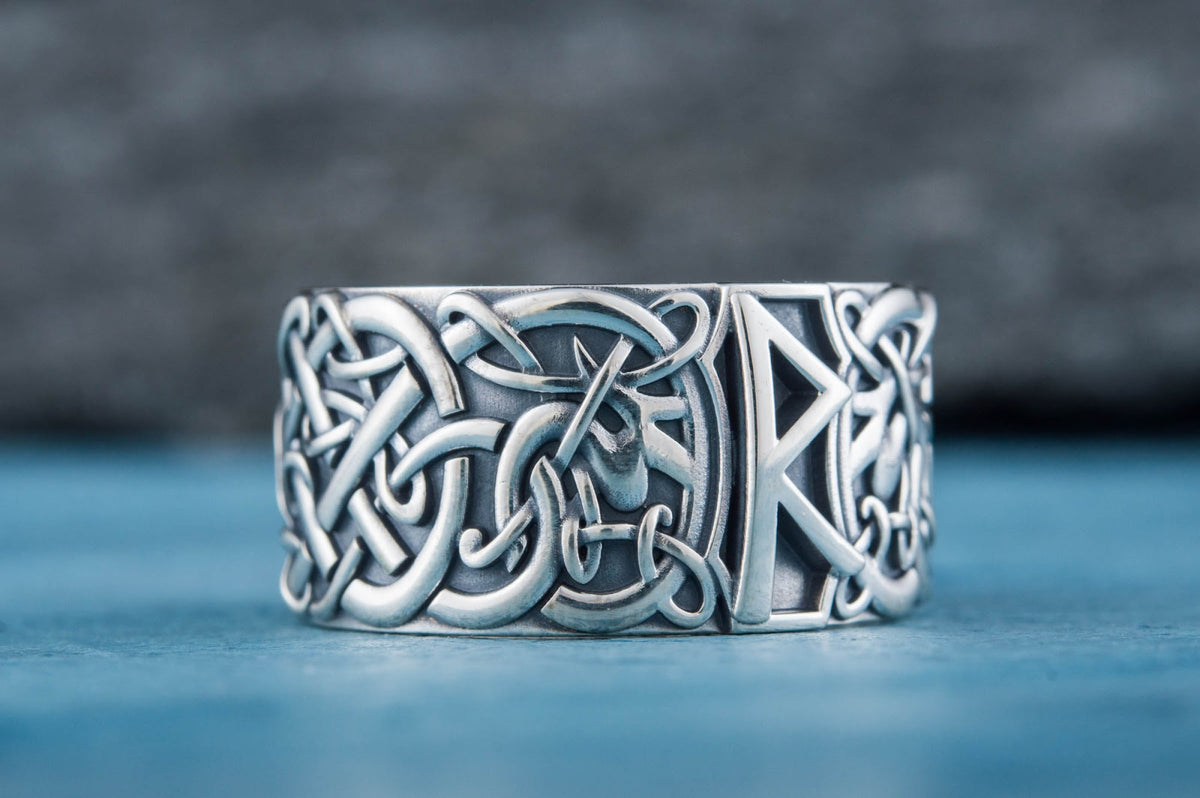 Bague Runique Leif — Argent 925