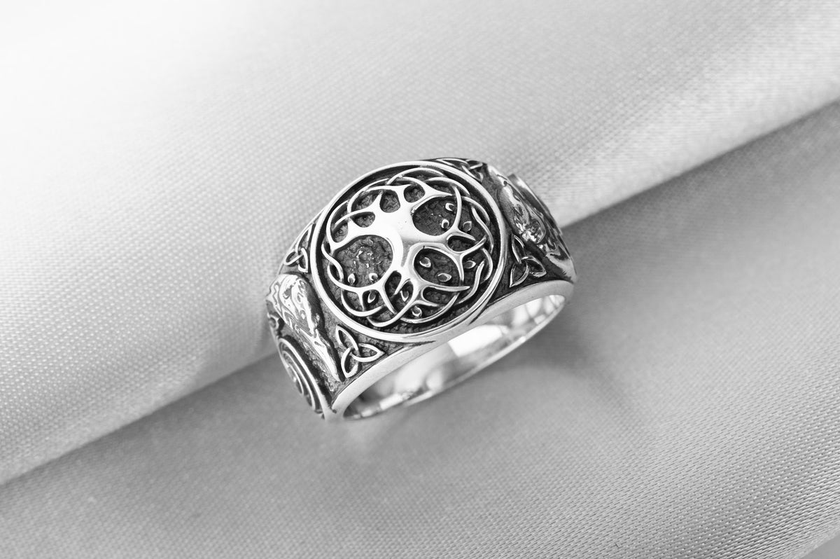 Bague Chevalière Viking Olaf — Argent 925