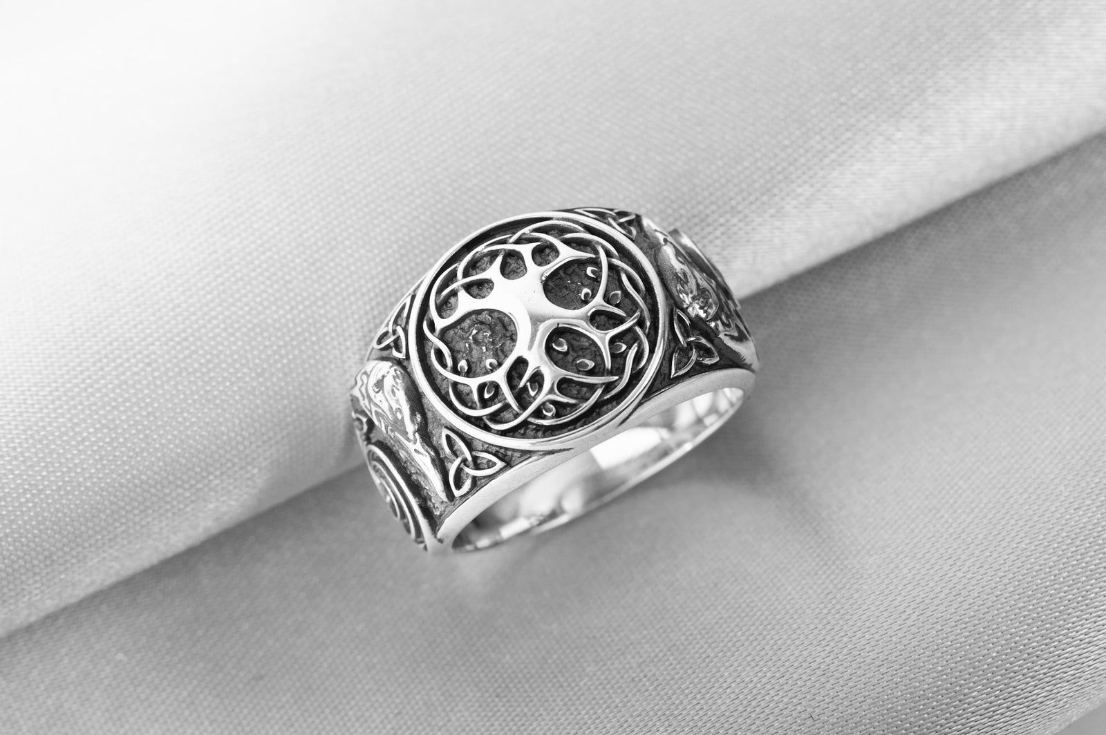 Bague Chevalière Viking Olaf — Argent 925