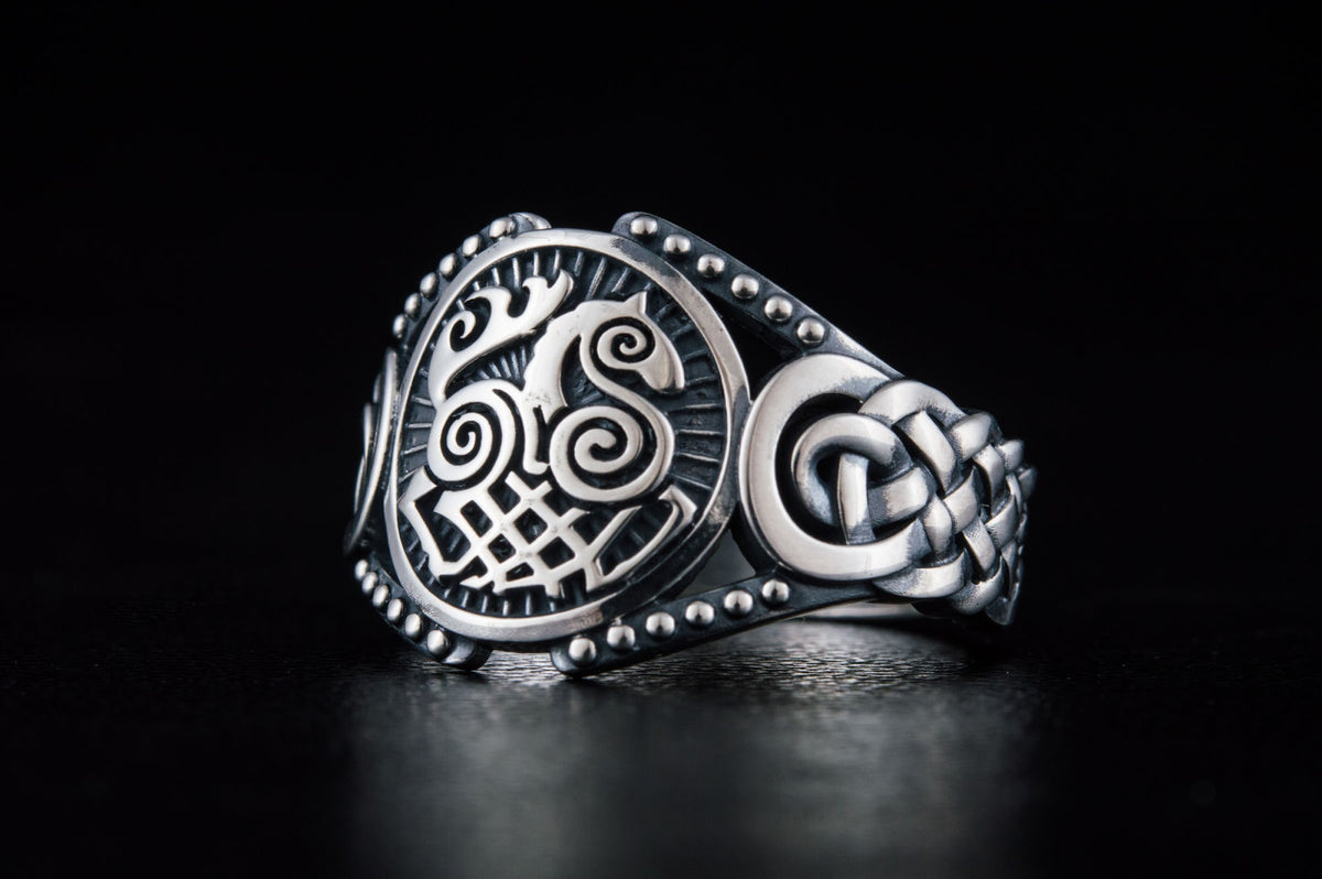 Bague Sleipnir et Ornement — Argent 925