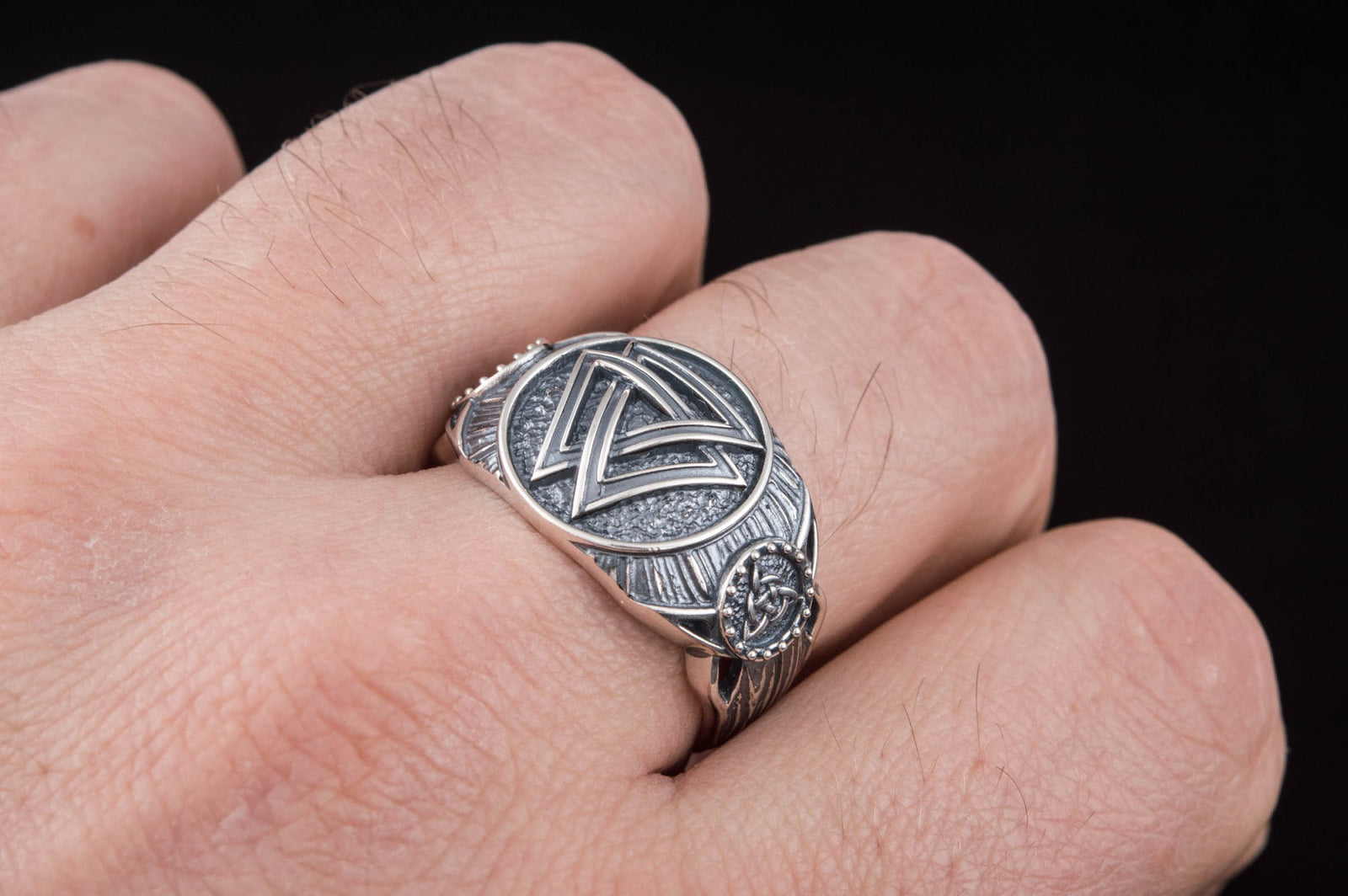 Bague Valknut Ivar — Argent 925