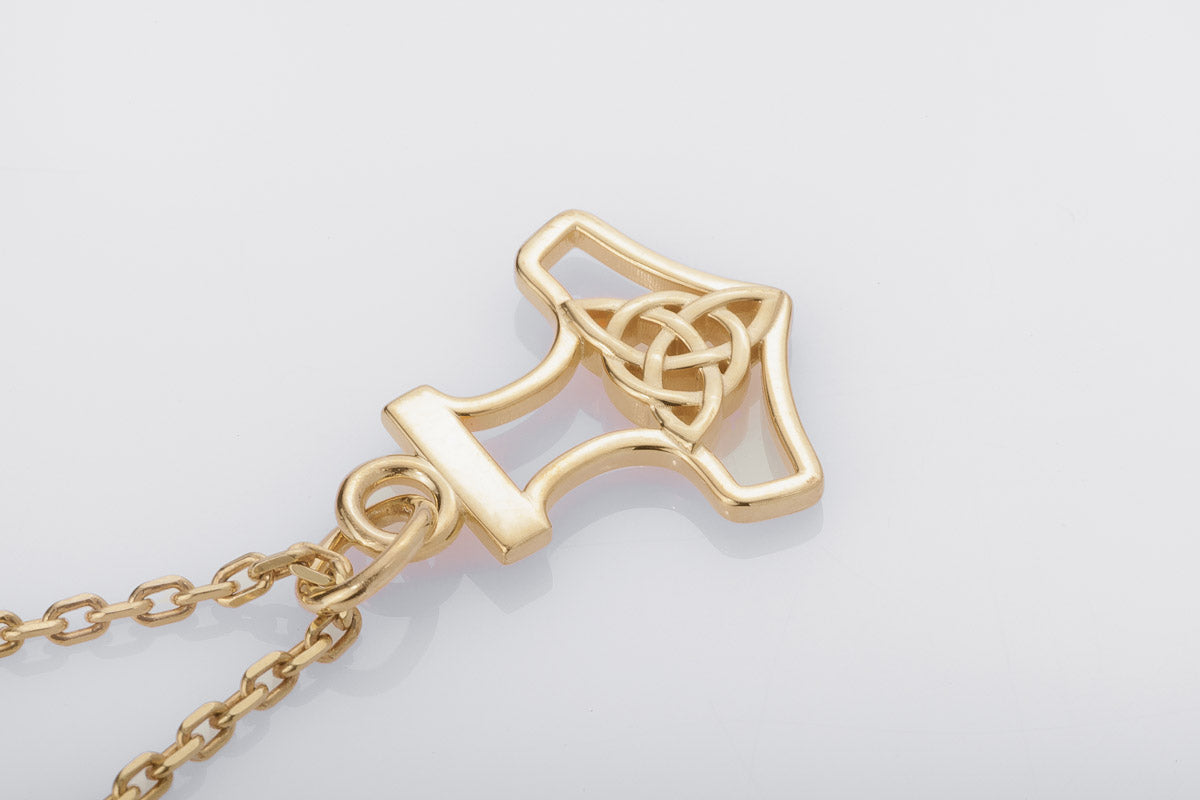 Pendentif Thor et Marteau Miniature — Argent 925