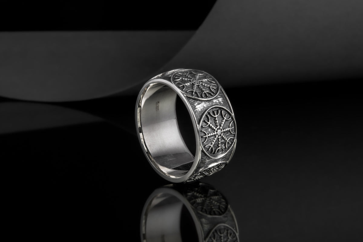 Bague Texturée Aegishjalmur — Argent 925