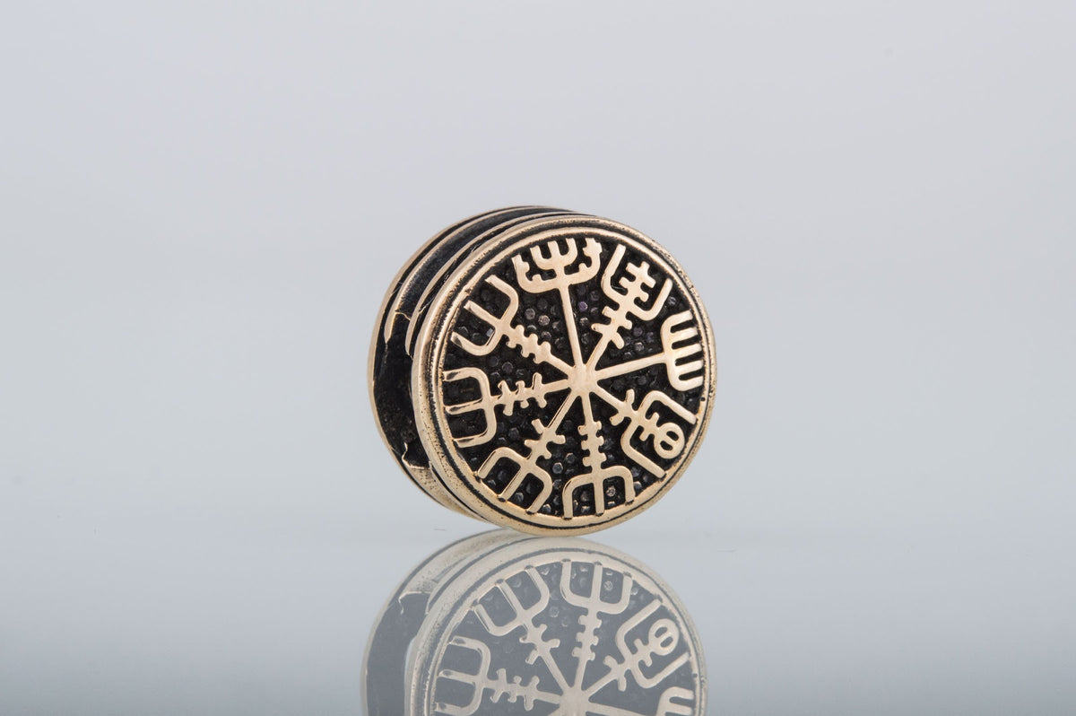 Perle de Barbe Médaillon Vegvisir — Bronze