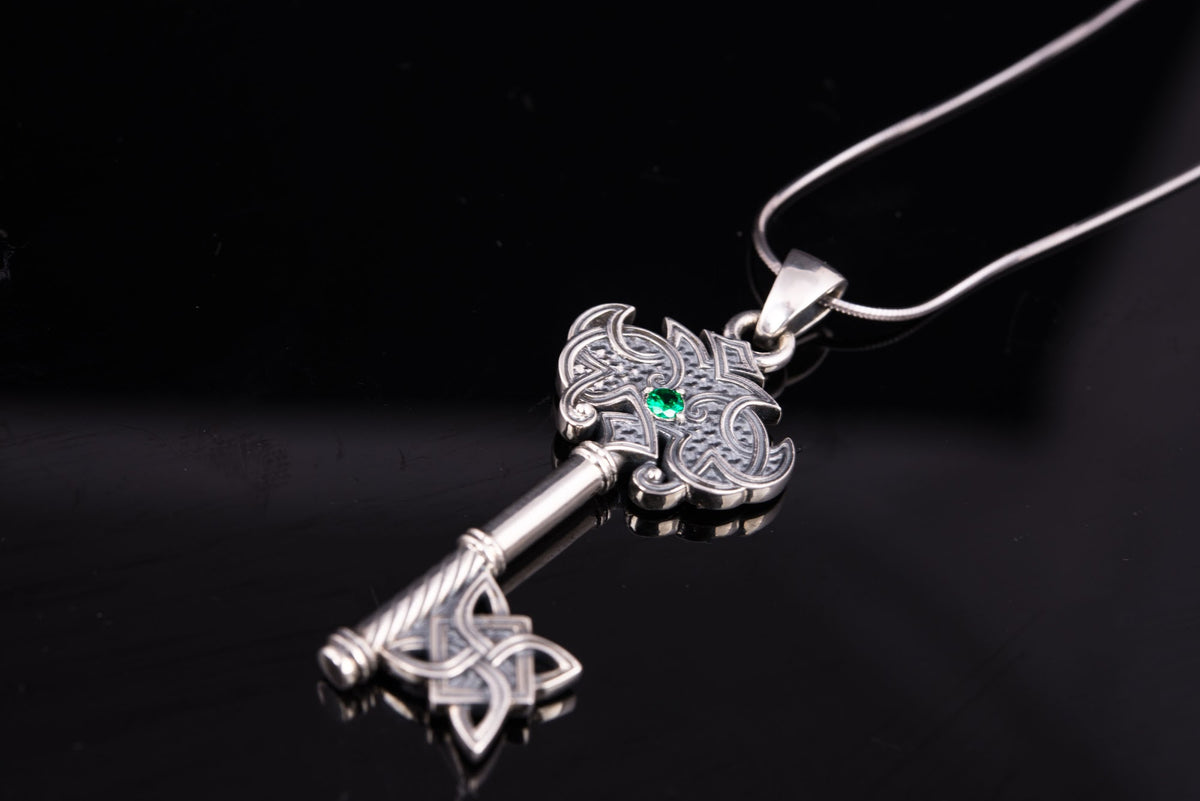 Pendentif Clé Bergthor — Argent 925