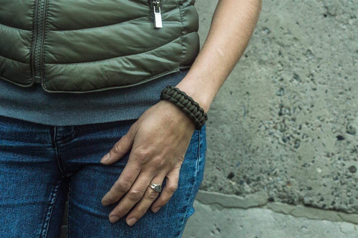 Bracelet Paracorde Marteau de Thor Bjorn — Bronze