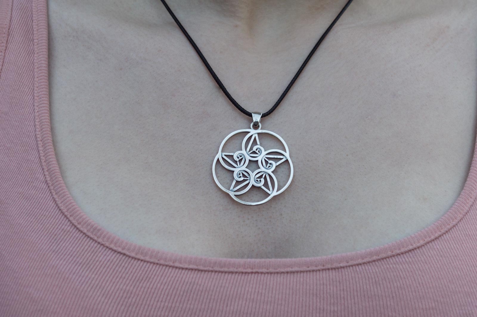 Pendentif Géométrique Bergthor — Argent 925