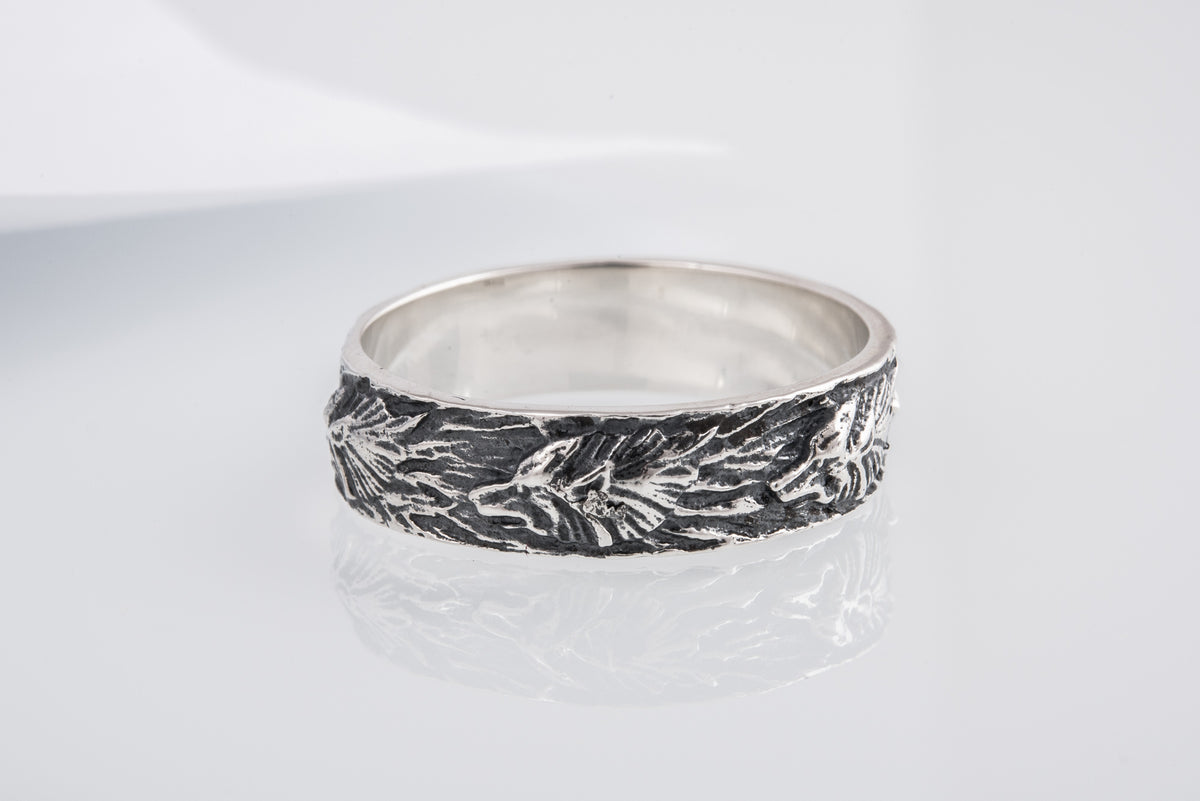 Bague Loup et Ornement — Argent 925
