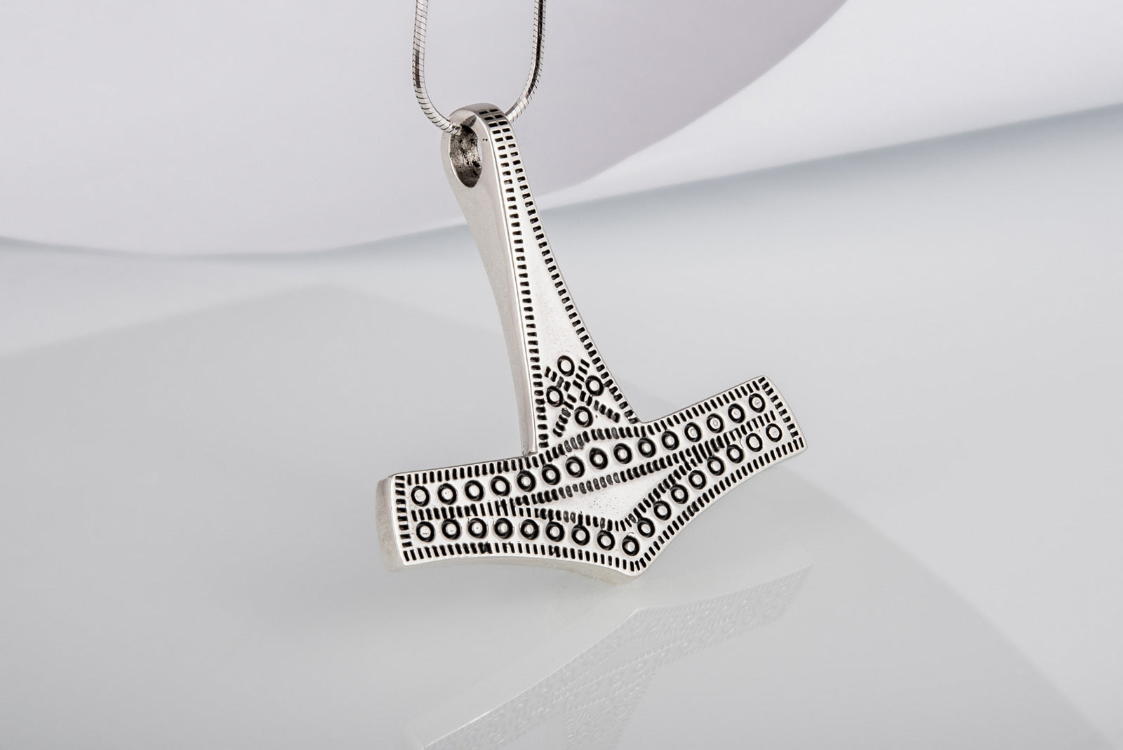 Pendentif Marteau de Thor et Mjölnir Alva — Argent 925