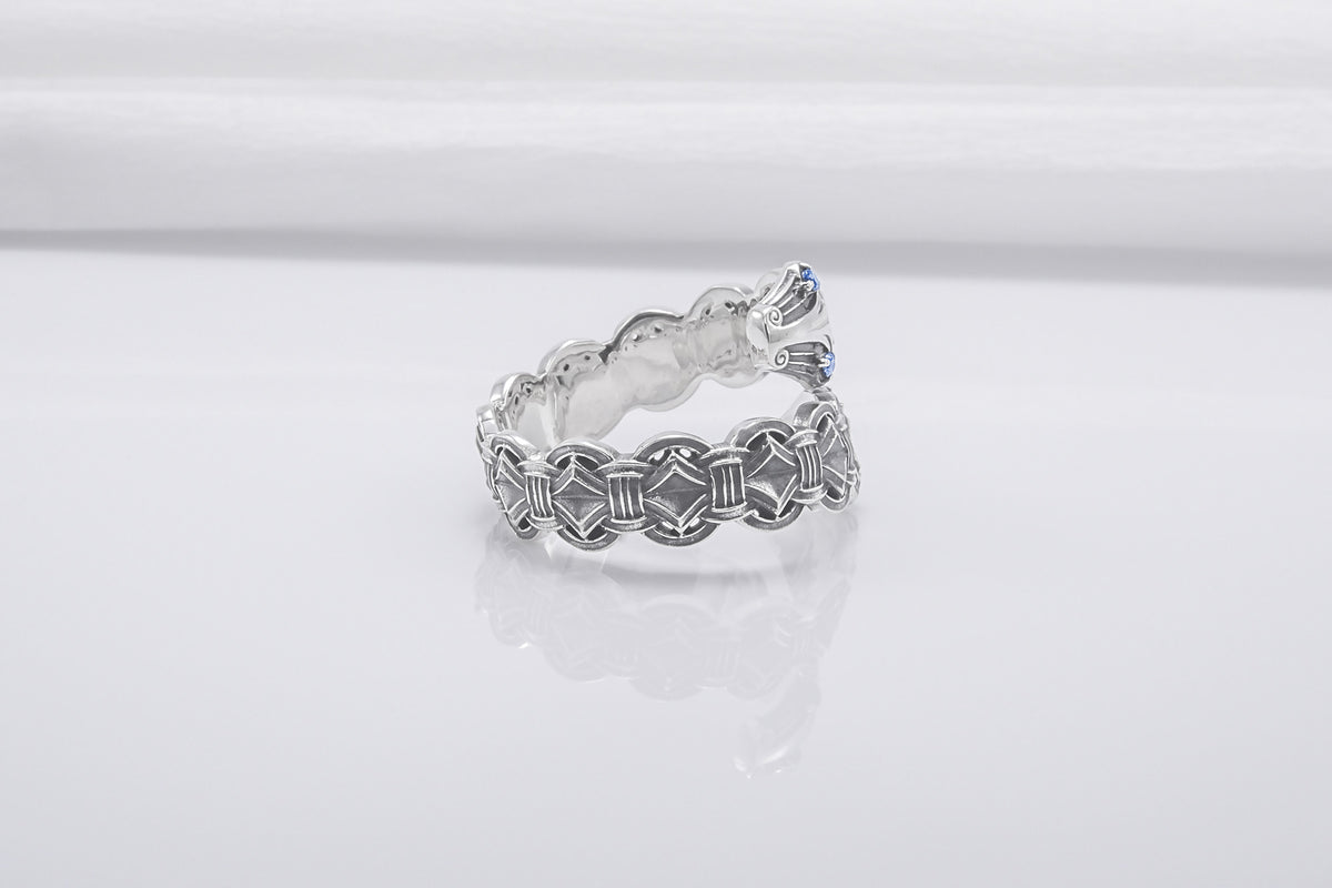 Bague Viking Serpent — Argent 925