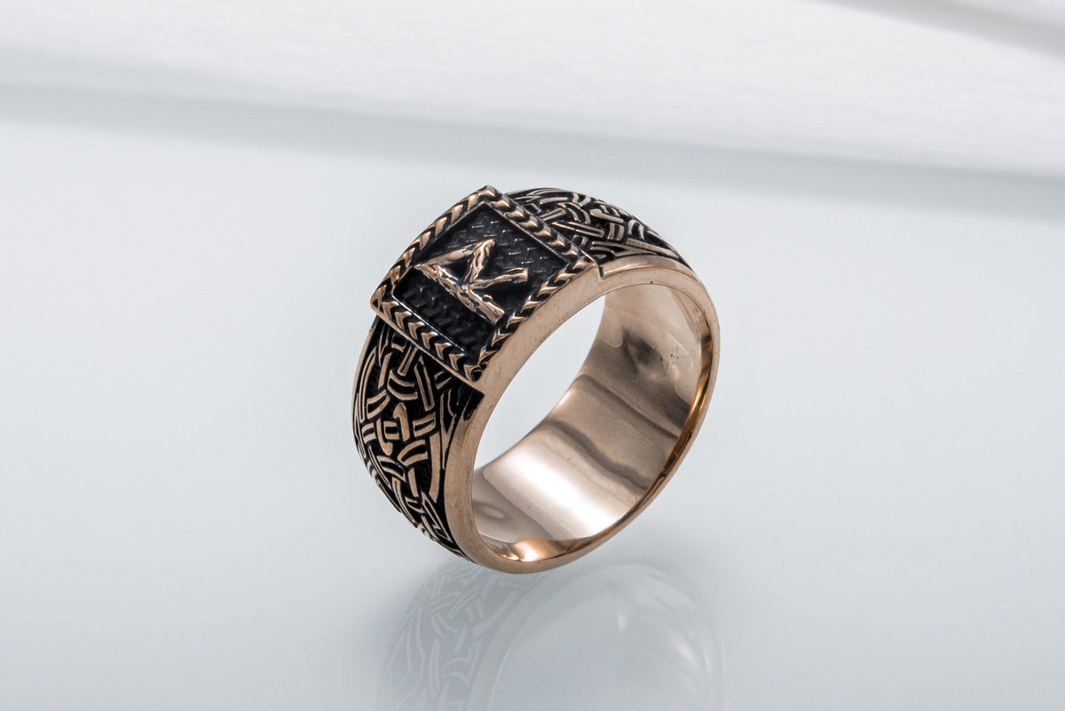 Bague Runique Sigrun — Bronze