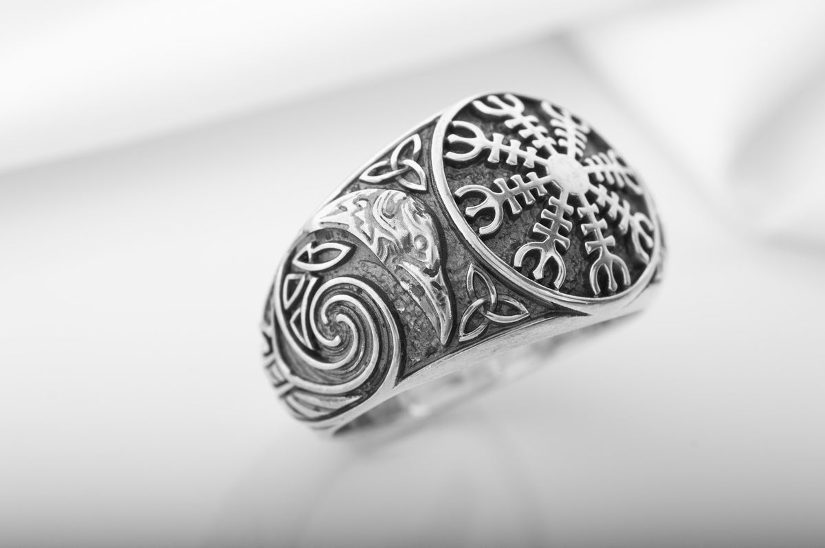 Bague Chevalière Viking Harald — Argent 925