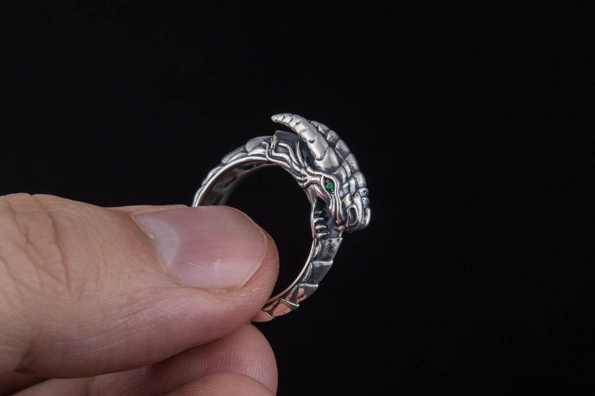 Bague Symboles Vikings Floki — Argent 925