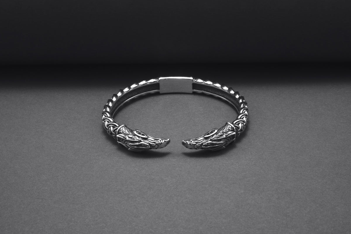 Bracelet Corbeaux et Ornement — Argent 925