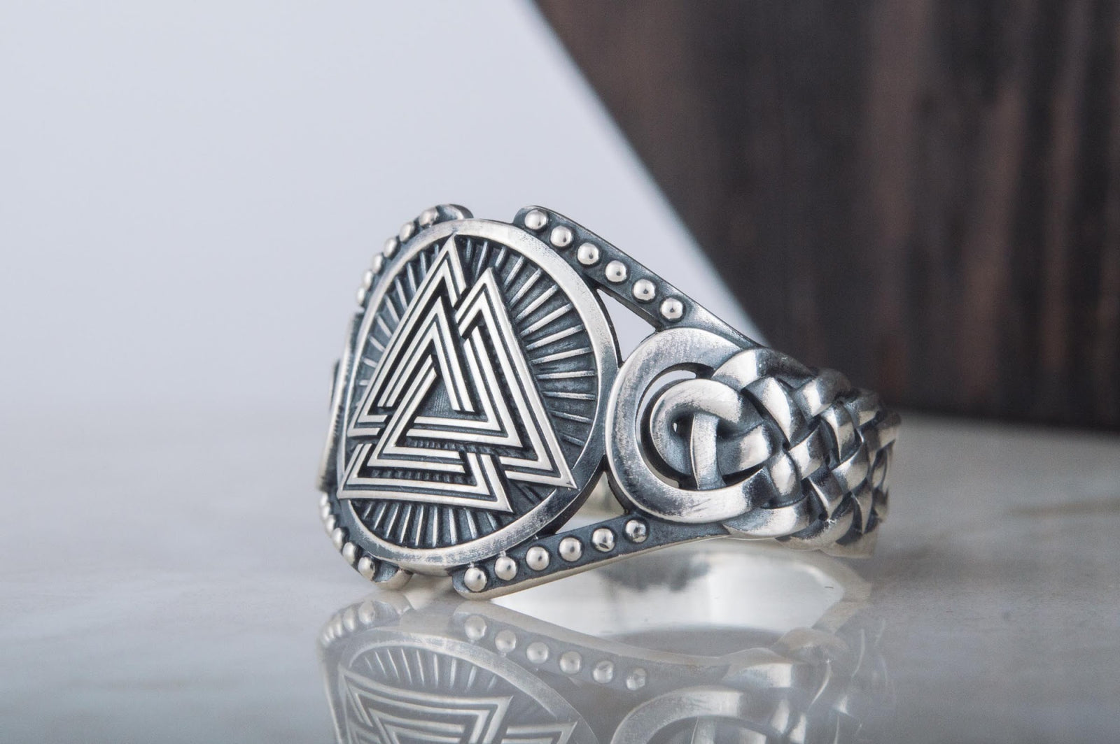 Bague Chevalière Viking Rurik — Argent 925