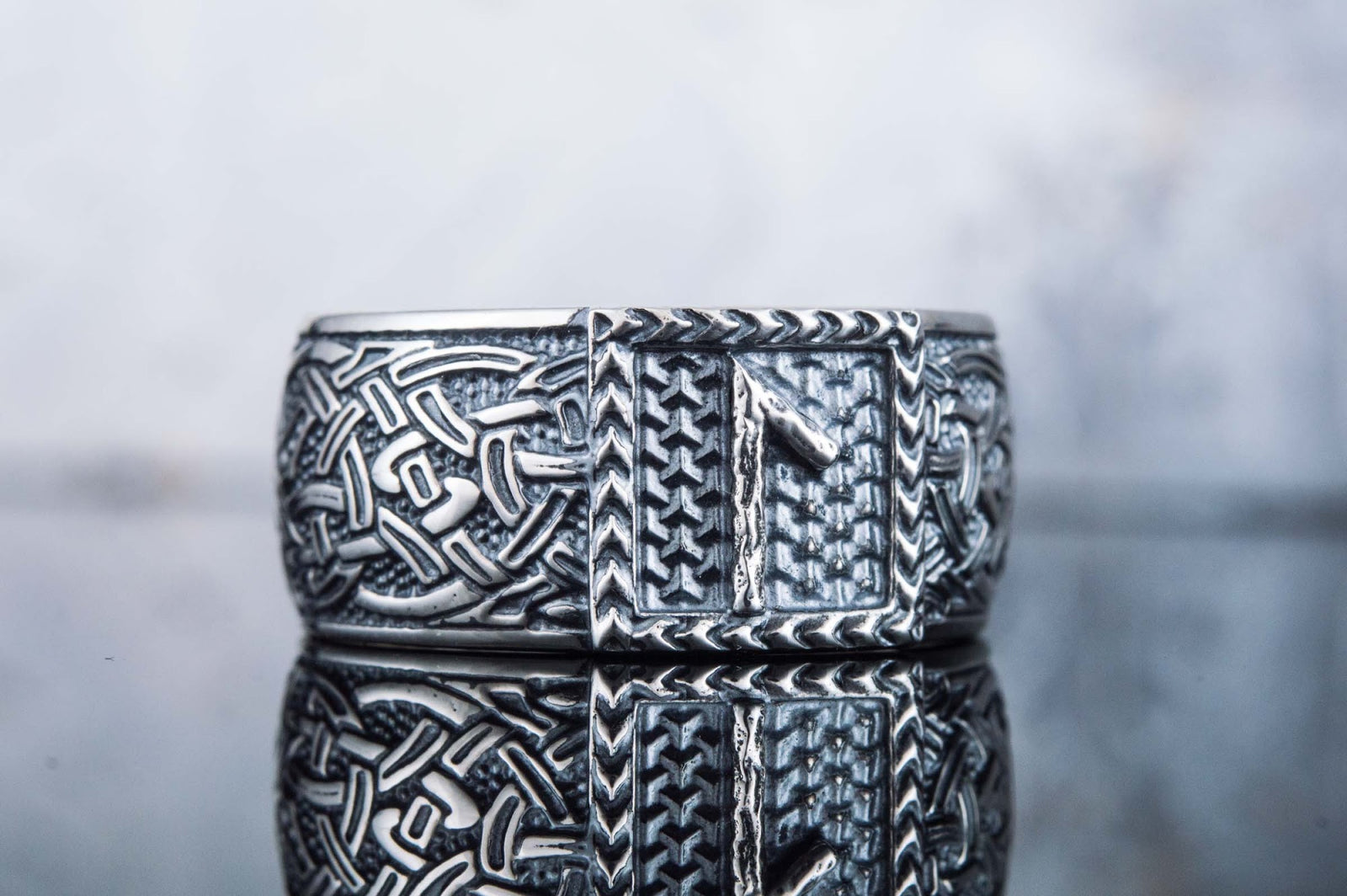 Bague Runique Sigurd — Argent 925