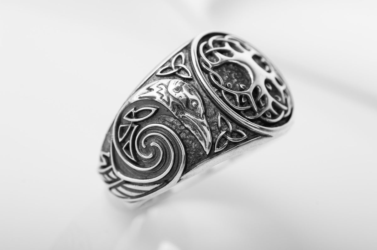 Bague Chevalière Viking Olaf — Argent 925