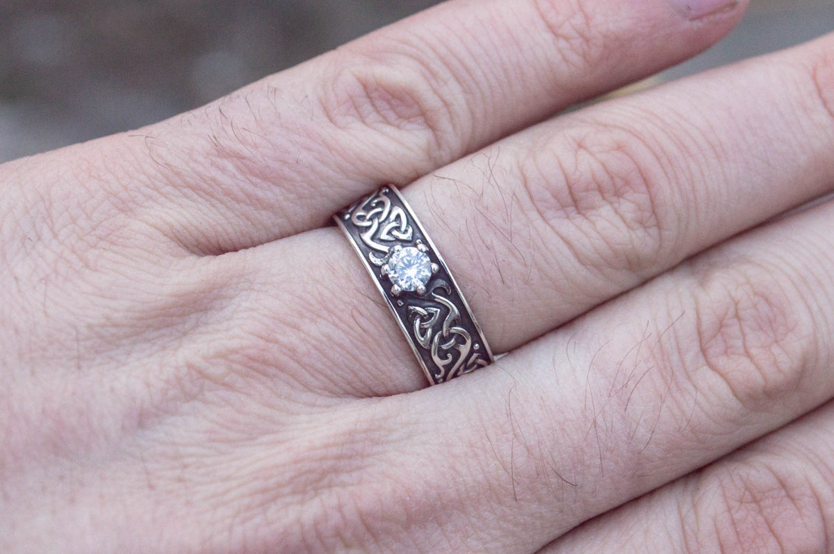 Bague Anneau Viking Einar — Argent 925