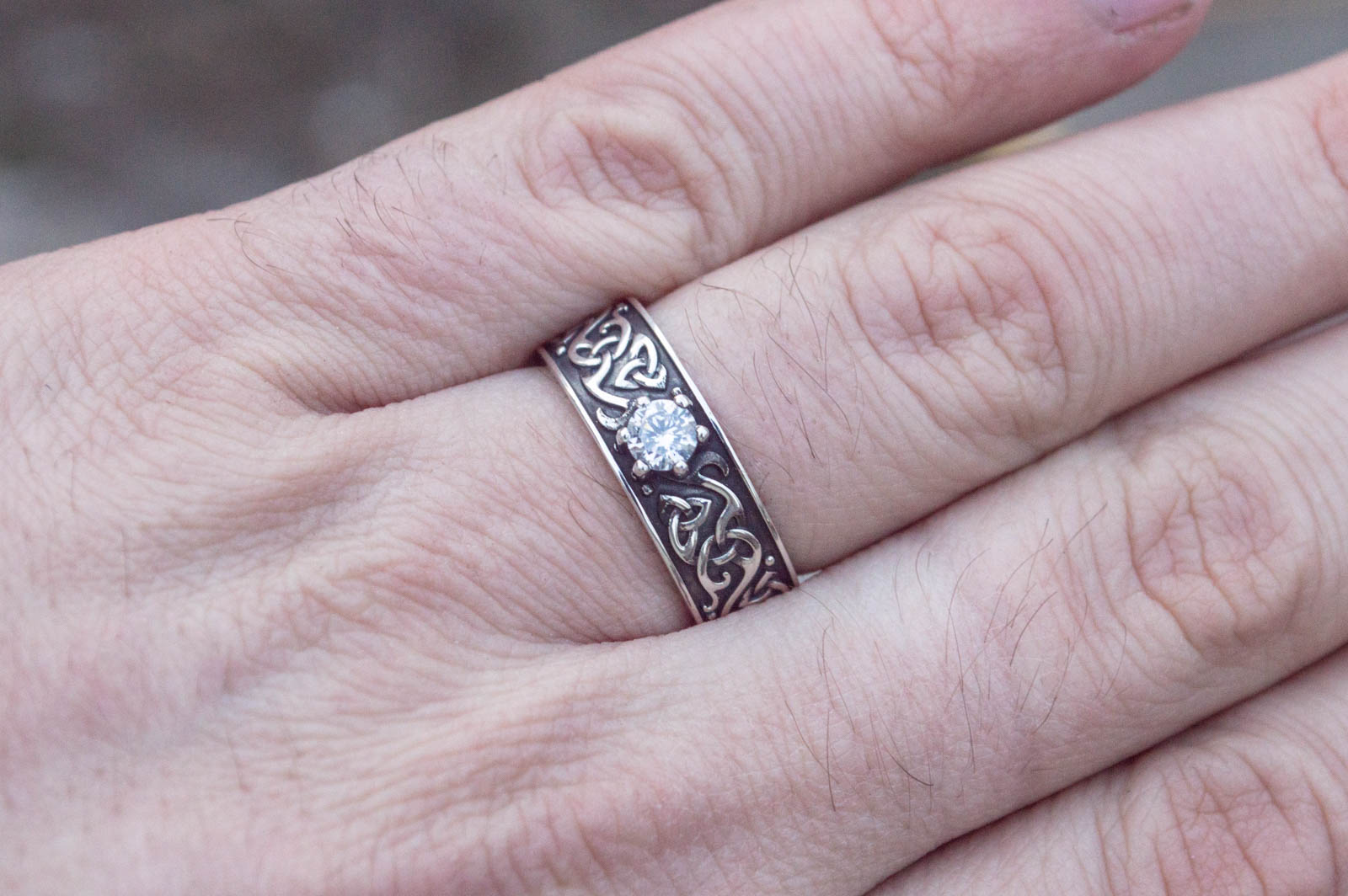 Bague Anneau Viking Einar — Argent 925