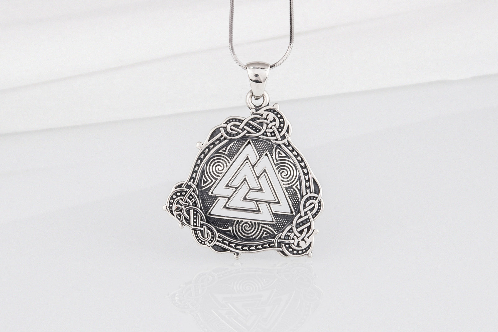 Pendentif Valknut et Ornement Ivar — Argent 925