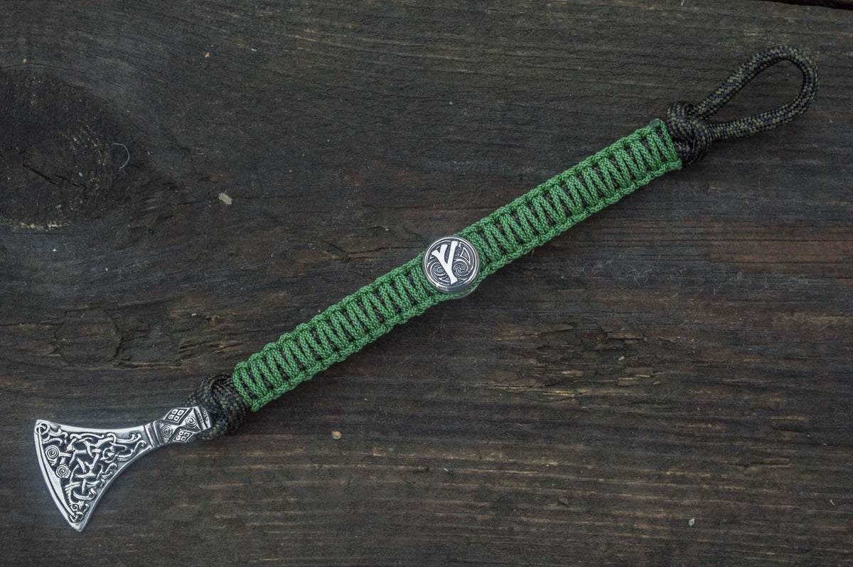 Bracelet Paracorde Médaillon Leif — Argent 925