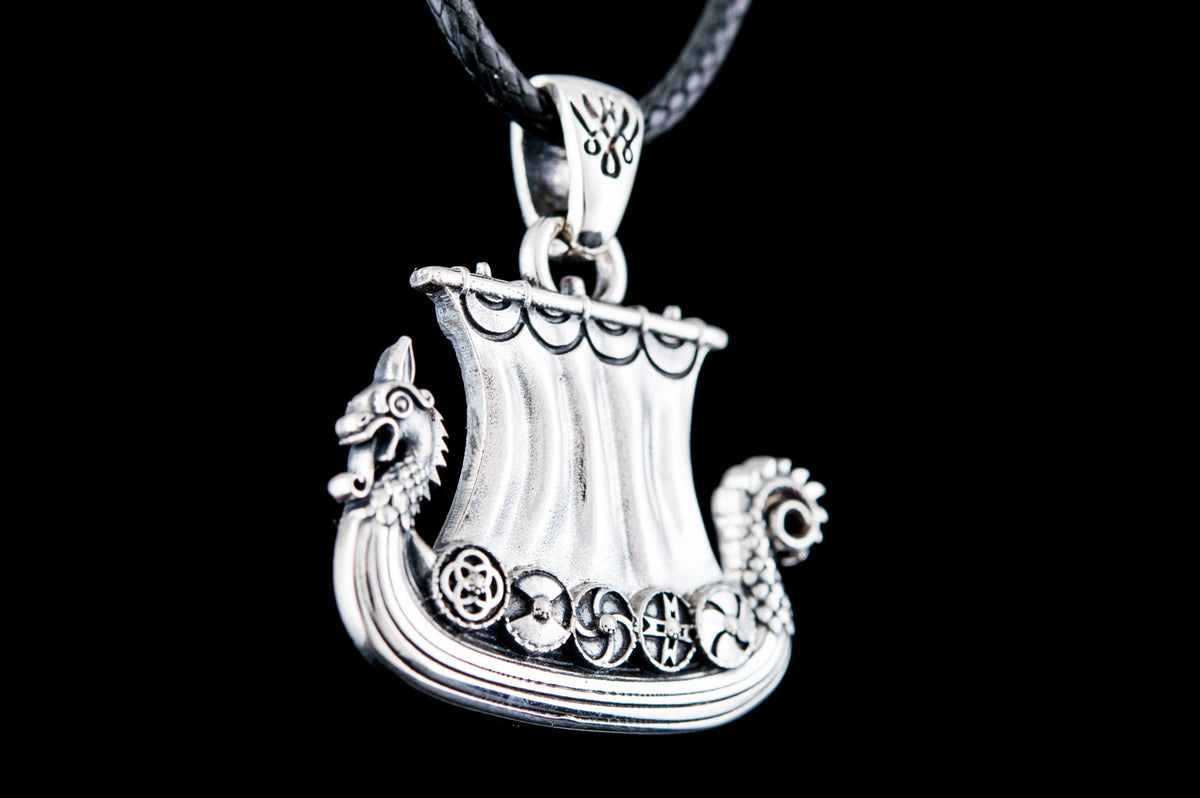 Pendentif Drakkar Bjorn — Argent 925
