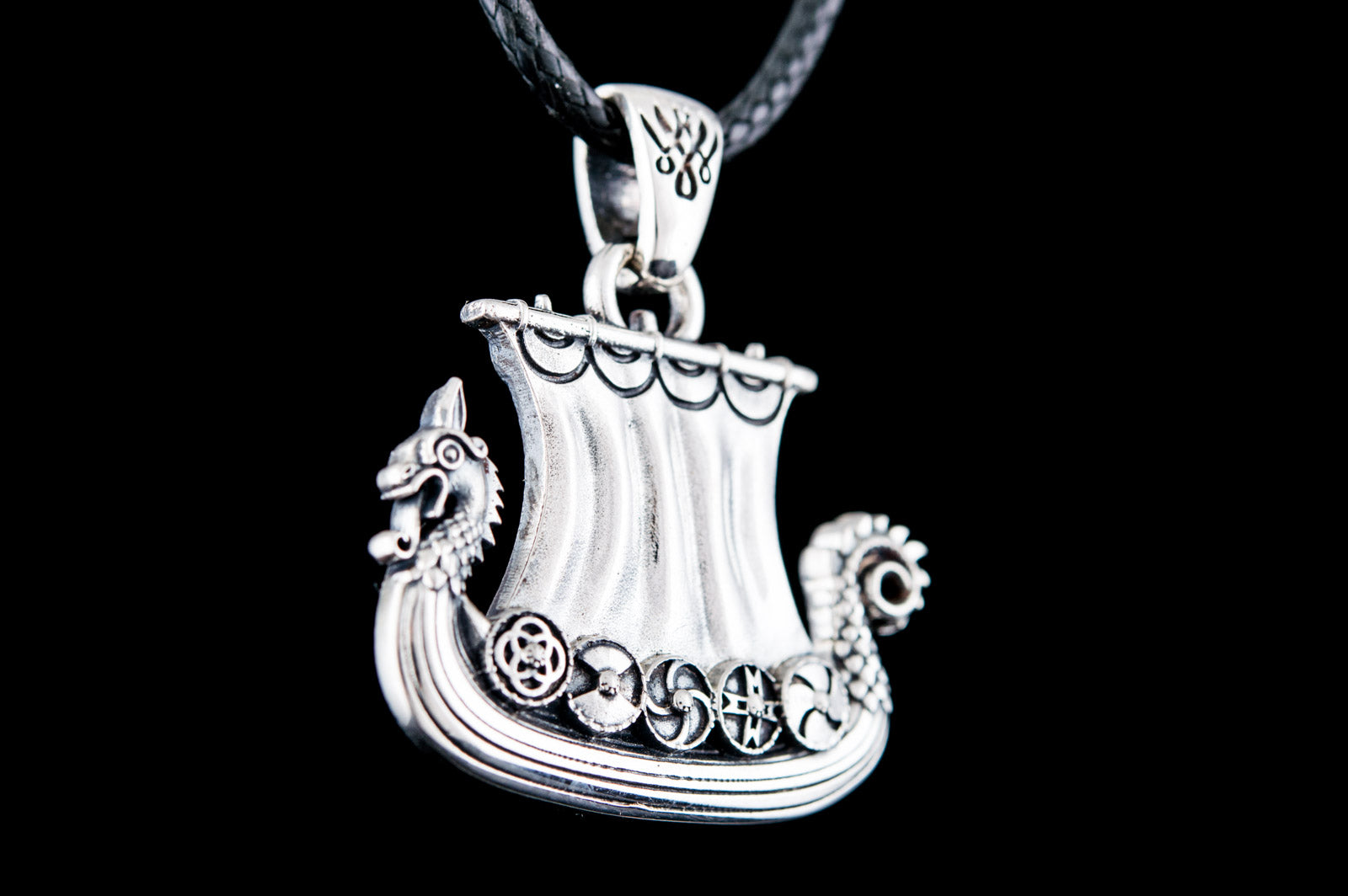 Pendentif Drakkar Bjorn — Argent 925