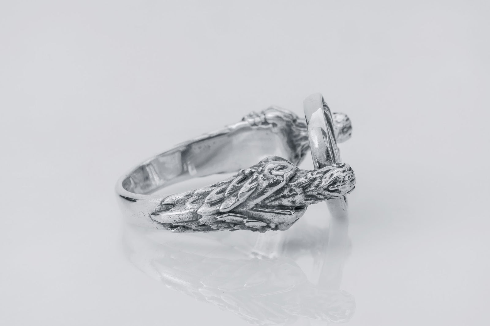 Bague Valknut et Hugin — Argent 925