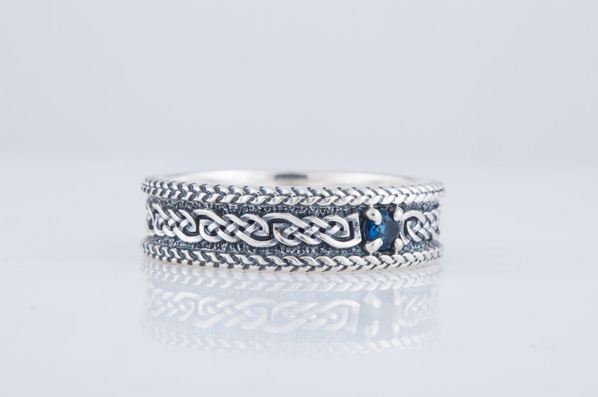 Bague Ornement sertie de pierres Ragnar — Argent 925