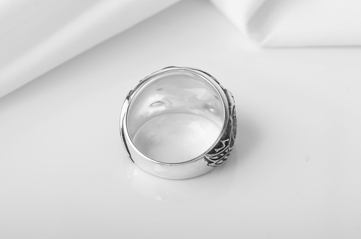 Bague Chevalière Viking Olaf — Argent 925