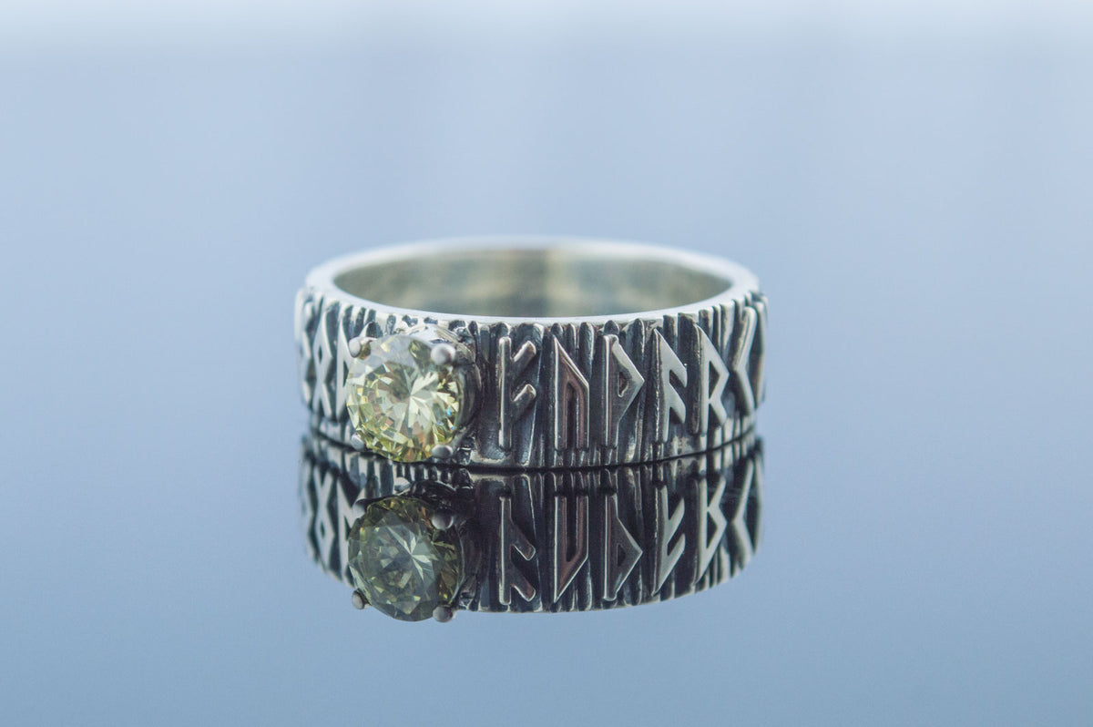Bague Futhark Runique — Argent 925