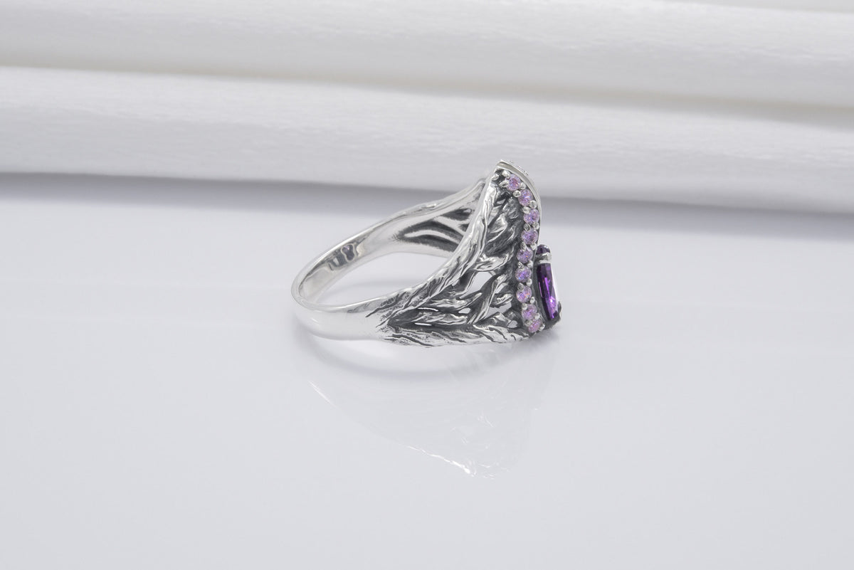 Bague Feuillage Bergthor — Argent 925