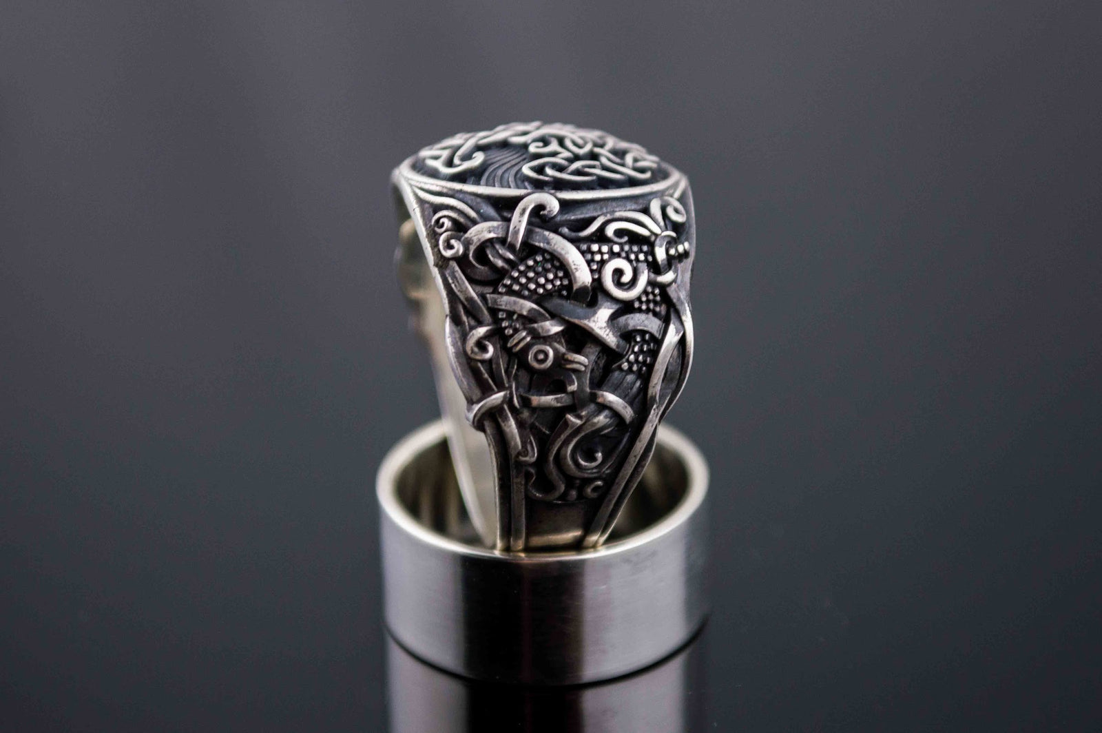 Bague Yggdrasil et Style Mammen — Argent 925