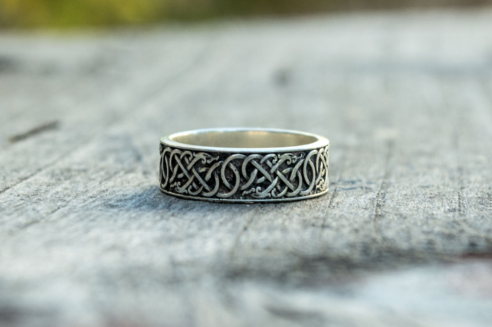 Bague Style Urnes et Ornement — Argent 925