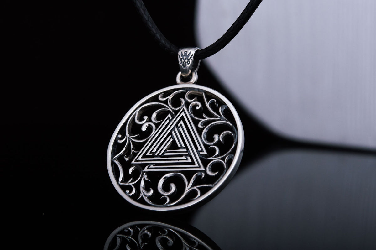 Pendentif Valknut Viking — Argent 925