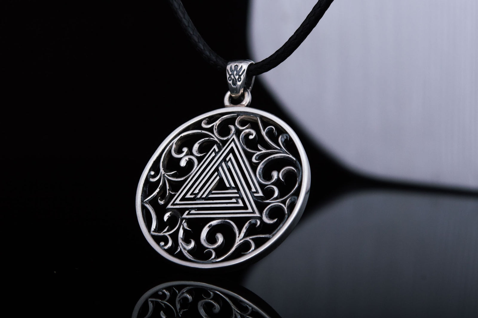Pendentif Valknut Viking — Argent 925