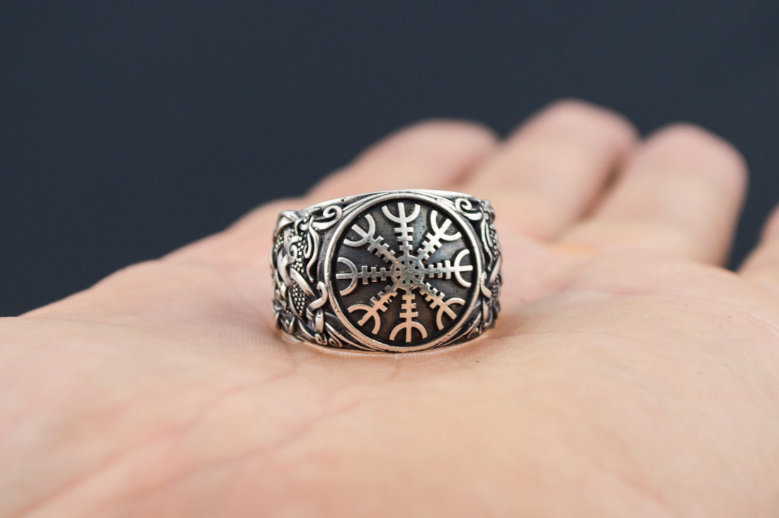 Bague Aegishjalmur et Style Mammen — Argent 925