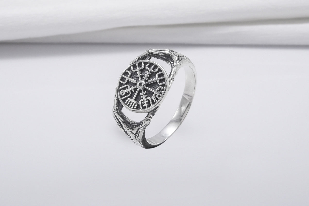 Bague Minimaliste Vegvisir — Argent 925