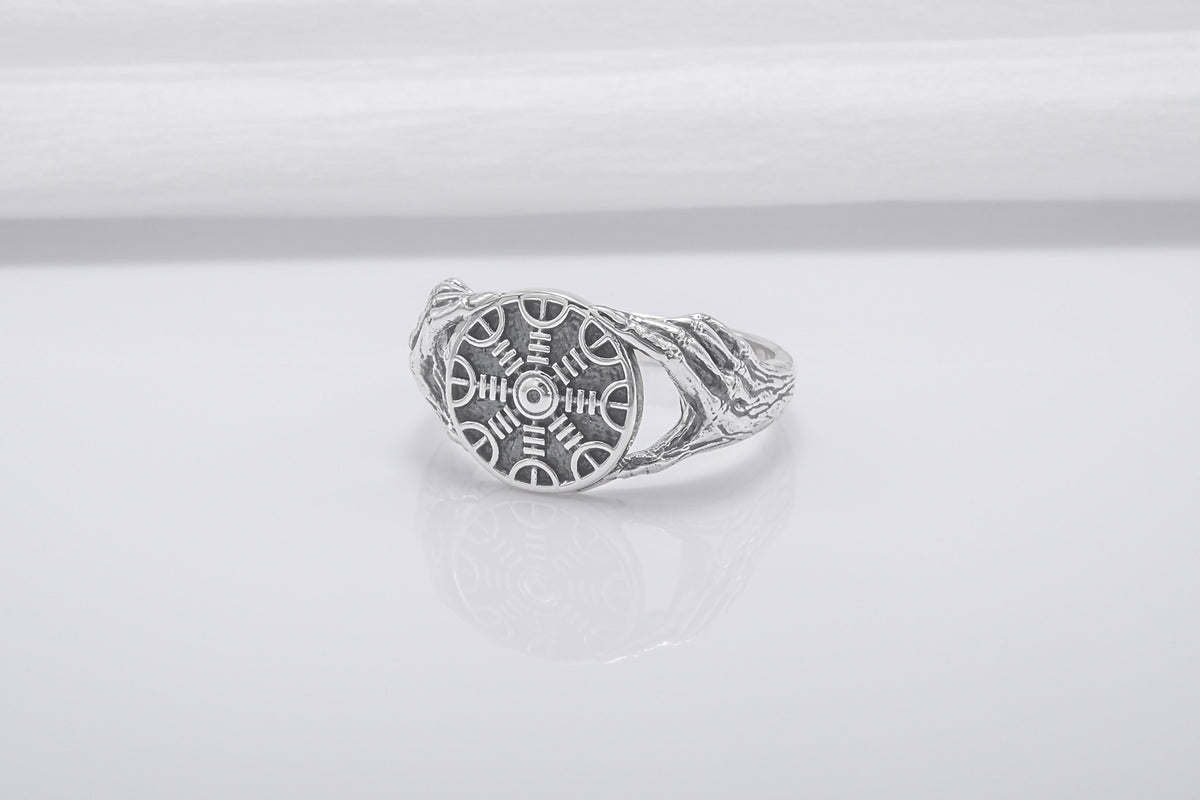 Bague Minimaliste Aegishjalmur — Argent 925