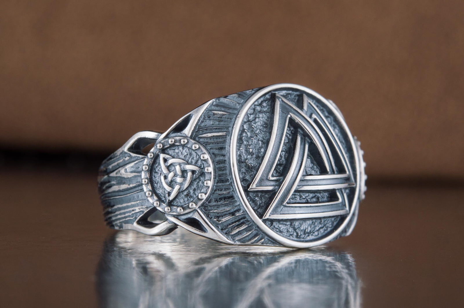 Bague Valknut Ivar — Argent 925