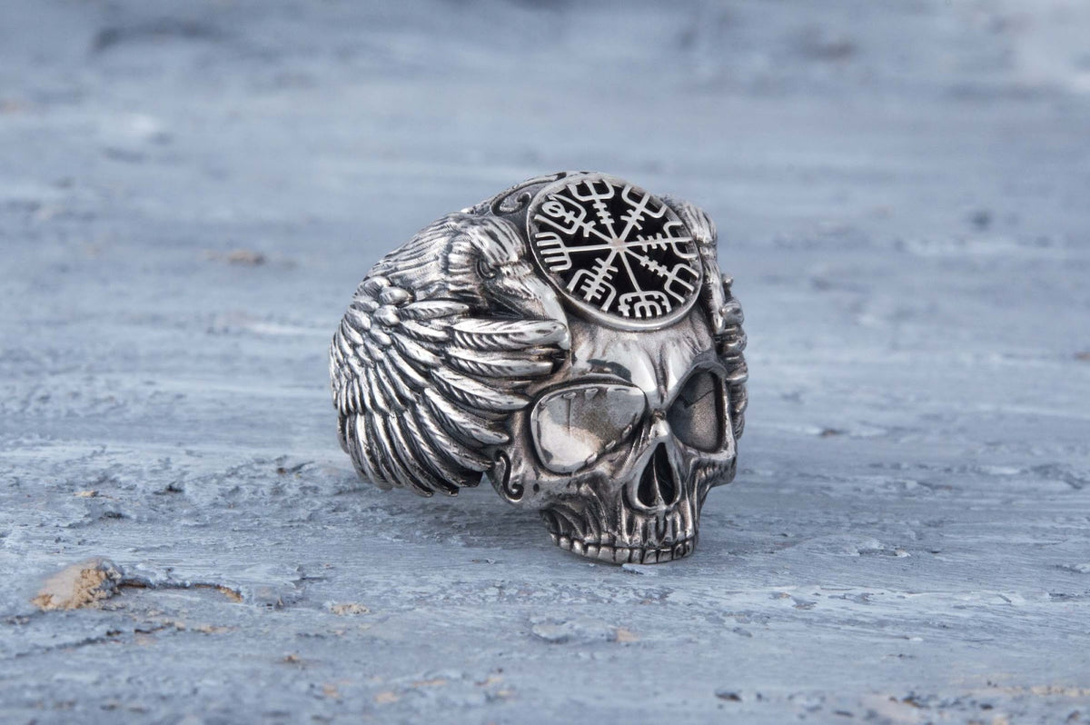 Bague Odin et Vegvisir — Argent 925