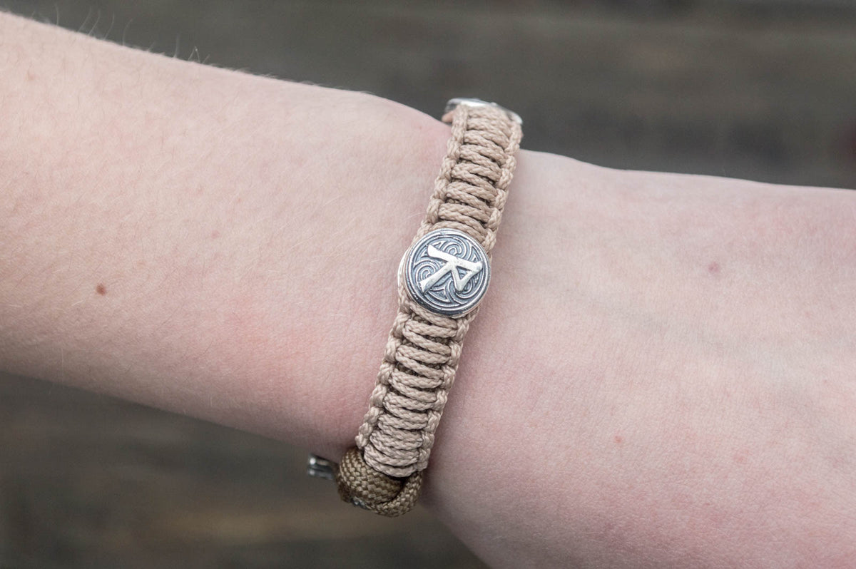 Bracelet Paracorde Marteau de Thor Egil — Argent 925