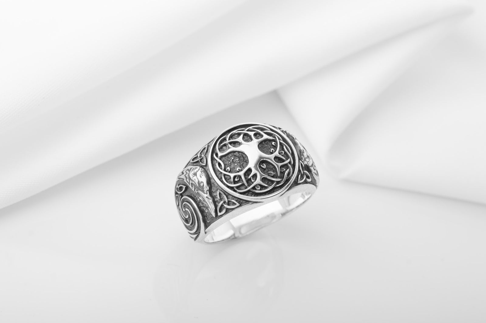 Bague Chevalière Viking Olaf — Argent 925