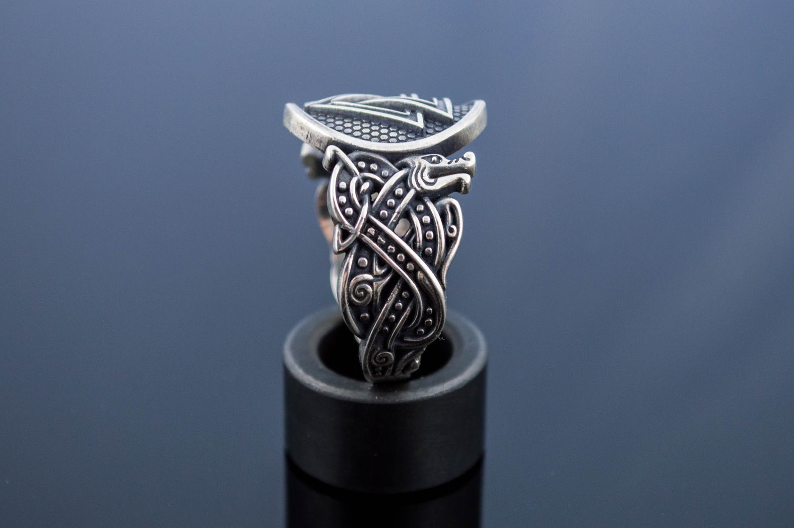Bague Chevalière Viking Leif — Argent 925