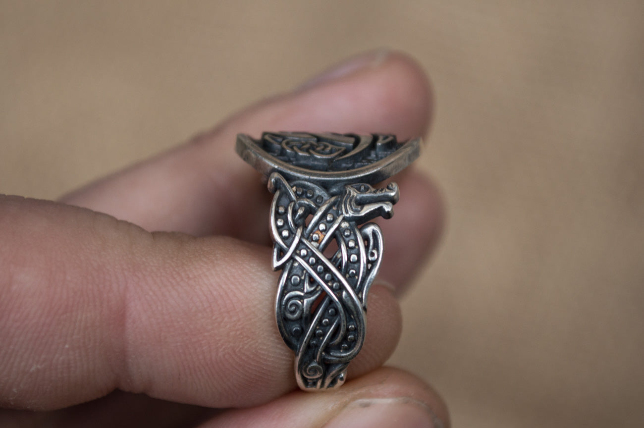 Bague Chevalière Viking Ulf — Argent 925
