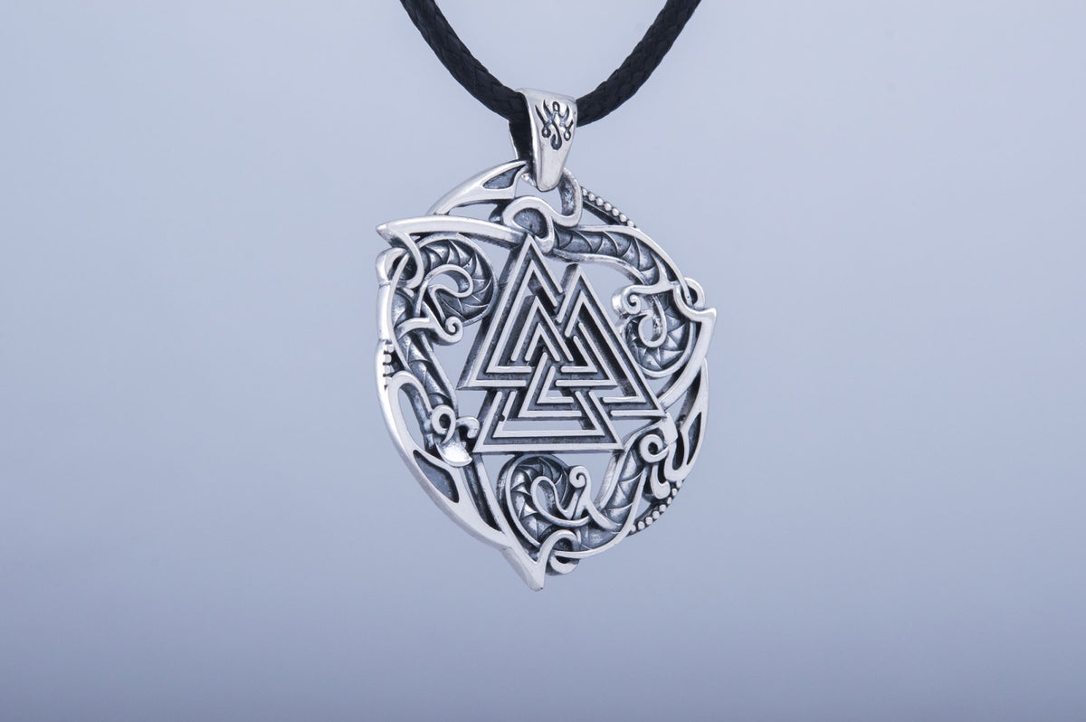 Pendentif Valknut et Ornement Bjorn — Argent 925