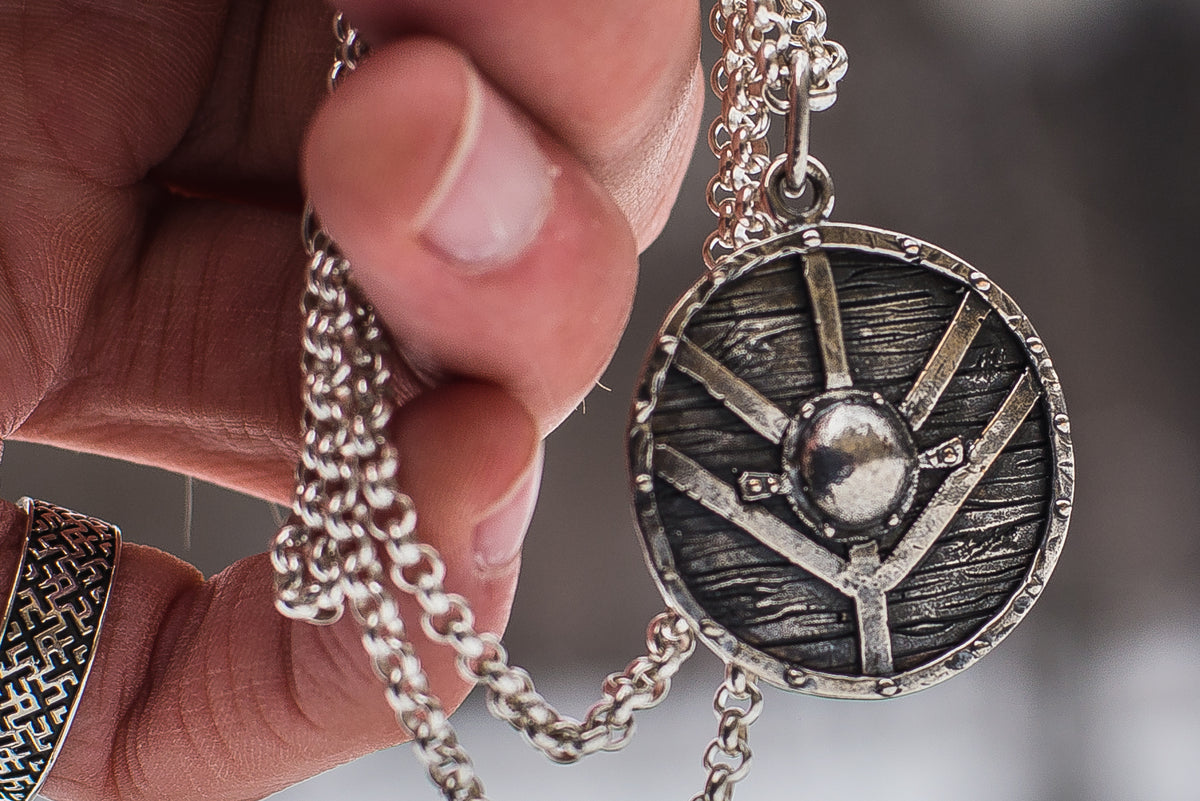 Pendentif Bouclier Bjorn — Argent 925