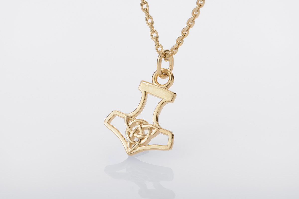 Pendentif Thor et Marteau Miniature — Argent 925
