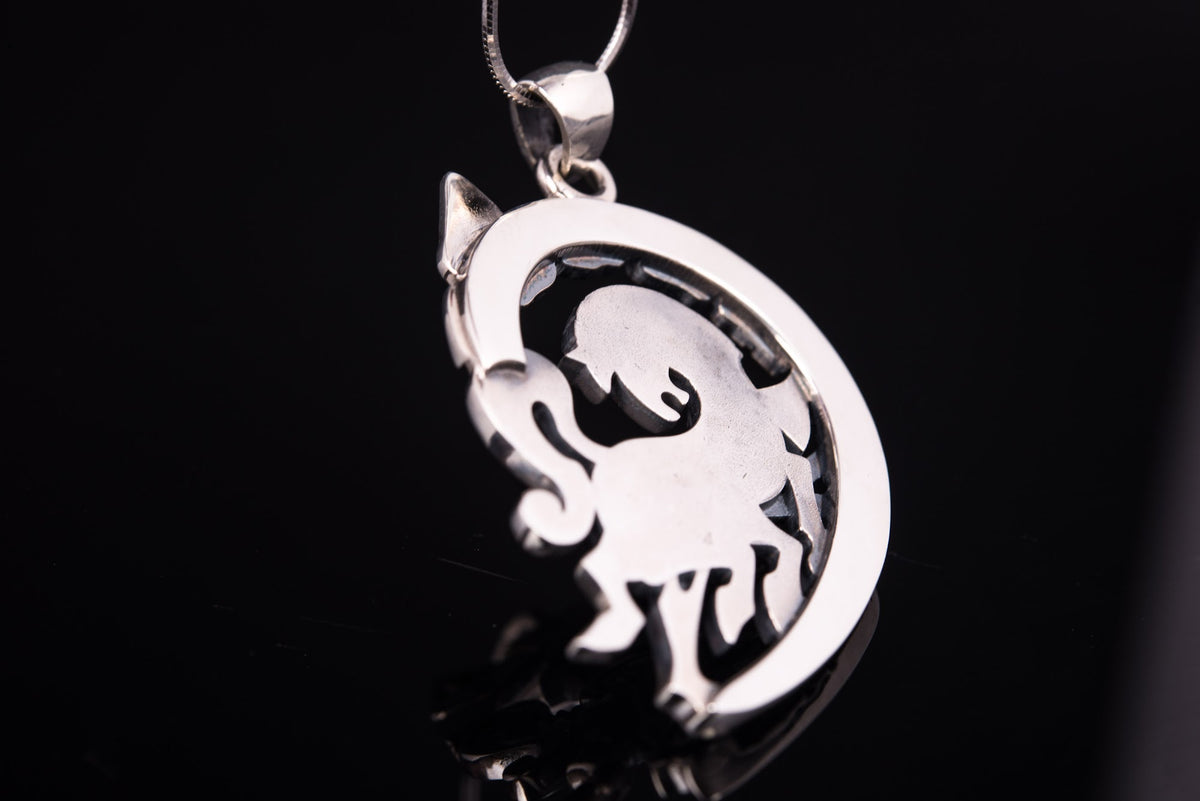 Pendentif Sleipnir et Runes — Argent 925