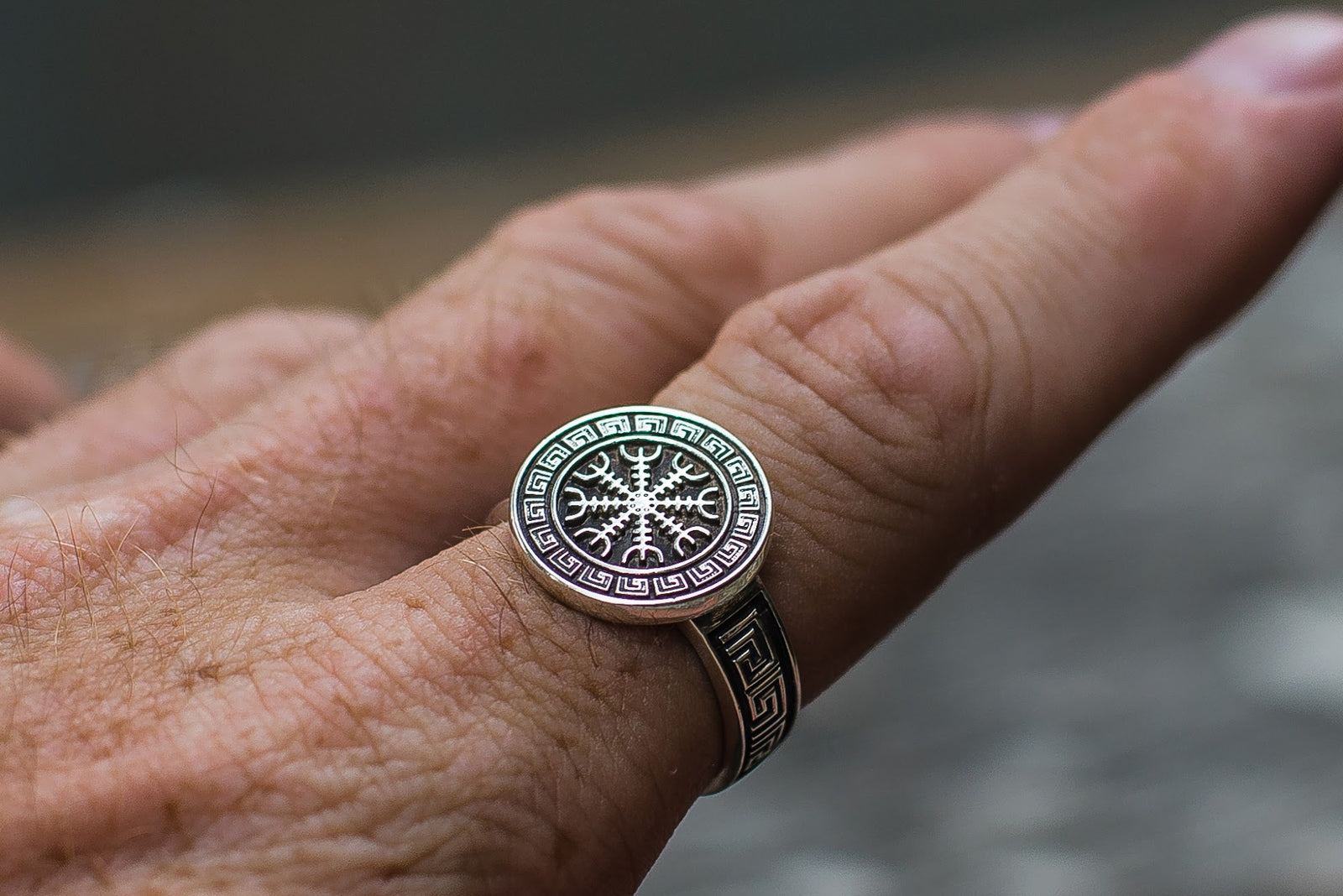 Bague Chevalière Viking Ragnar — Argent 925